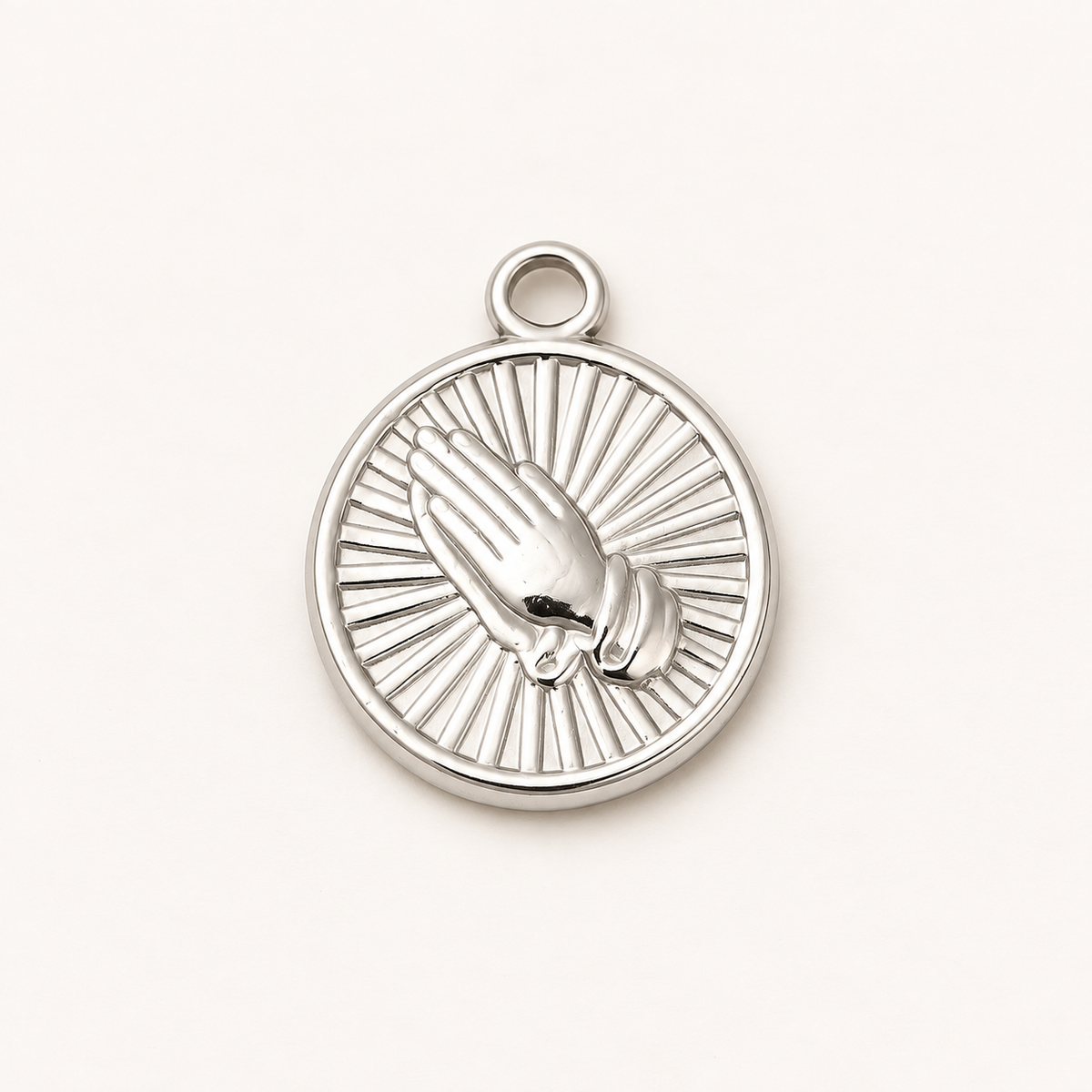 Praying Hands Medallion Charm – 19mm