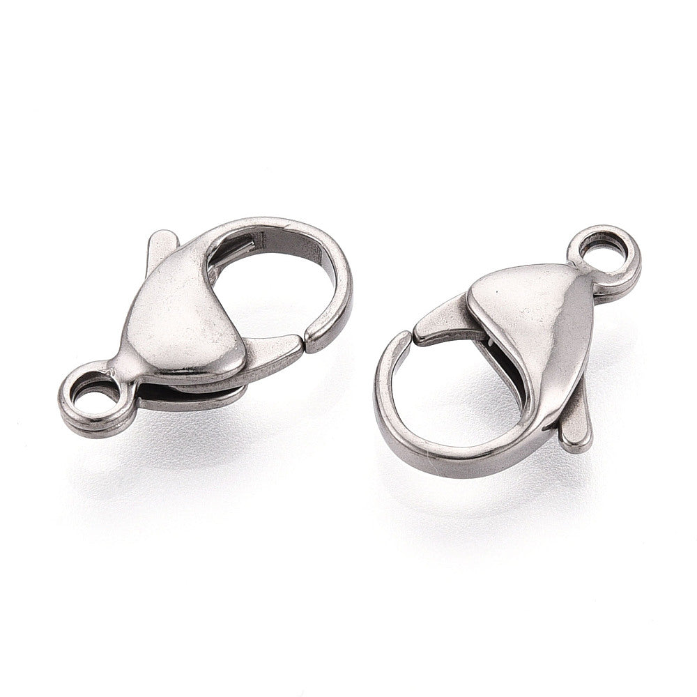 17mm Stainless Steel Lobster Claw Clasps – Large Jewelry Closures