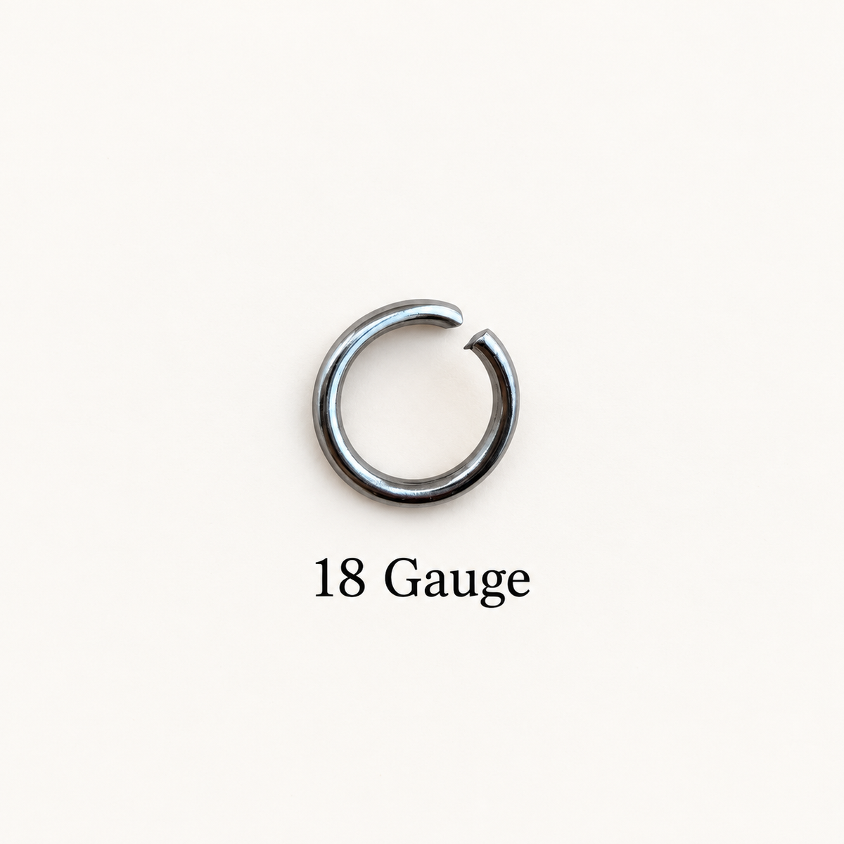 8mm Open Jump Rings - Multiple Gauge Options