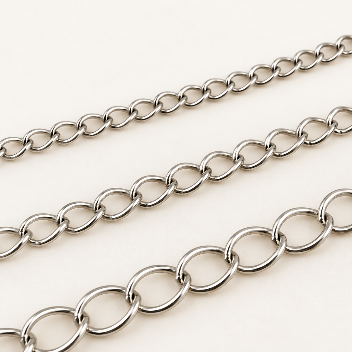 Twisted Extender Chain - Multiple Sizes (By the Foot)