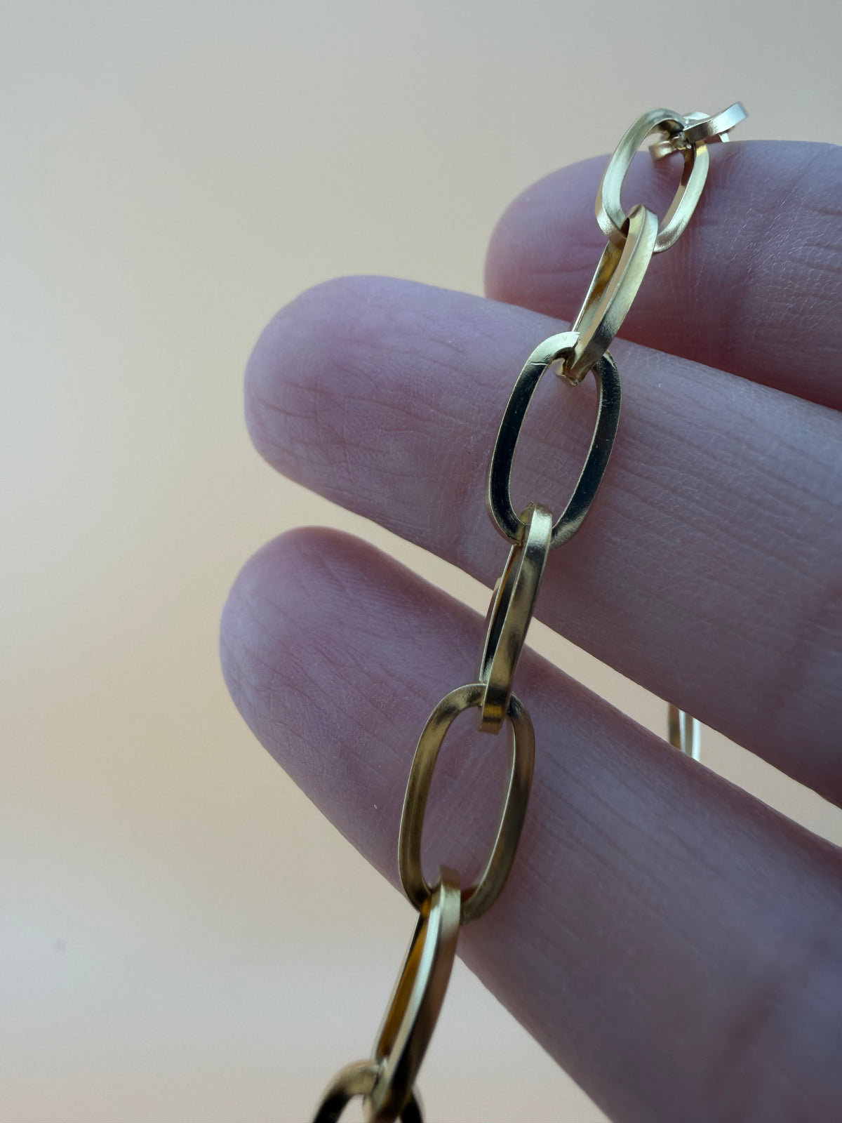 18K Gold Oval Cable Link Chain - 12x6mm (By the Foot)